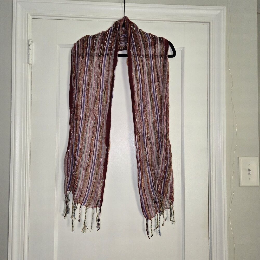 Y2K Hannah Montana Vibe Scarf Skinny Multicolor 2000s Aesthetic